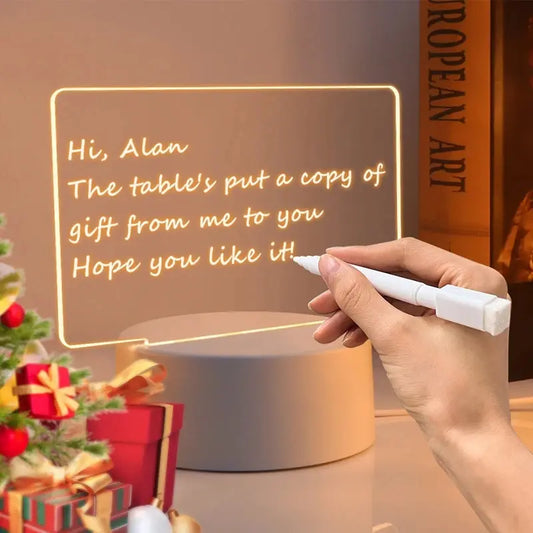 LED Luminous Message Board With USB Lamp And Erasable Pen