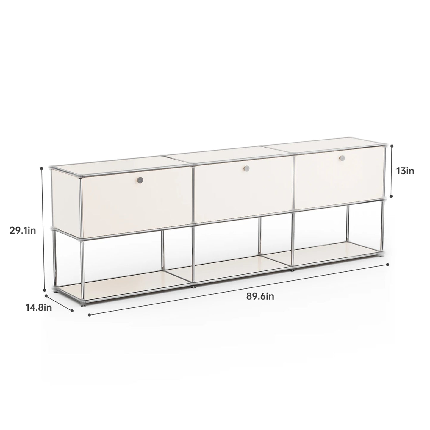 Stainless Steel Storage Cabinet Sideboard For Living Room