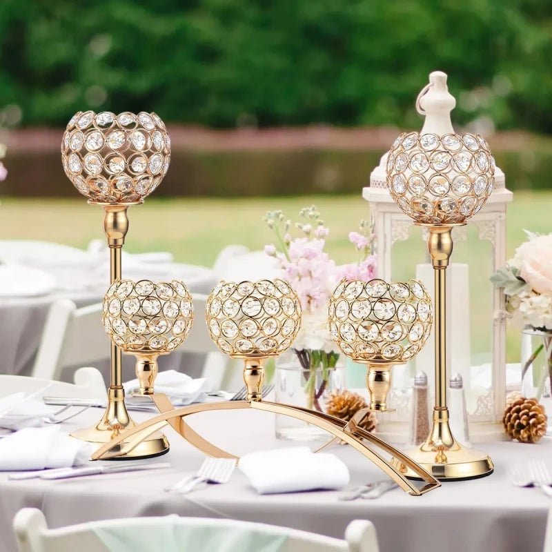 VINCIGANT 3 Arm Tealight Candle Holder Candelabra Stand