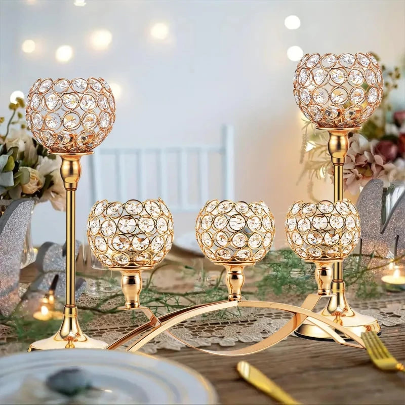 VINCIGANT 3 Arm Tealight Candle Holder Candelabra Stand