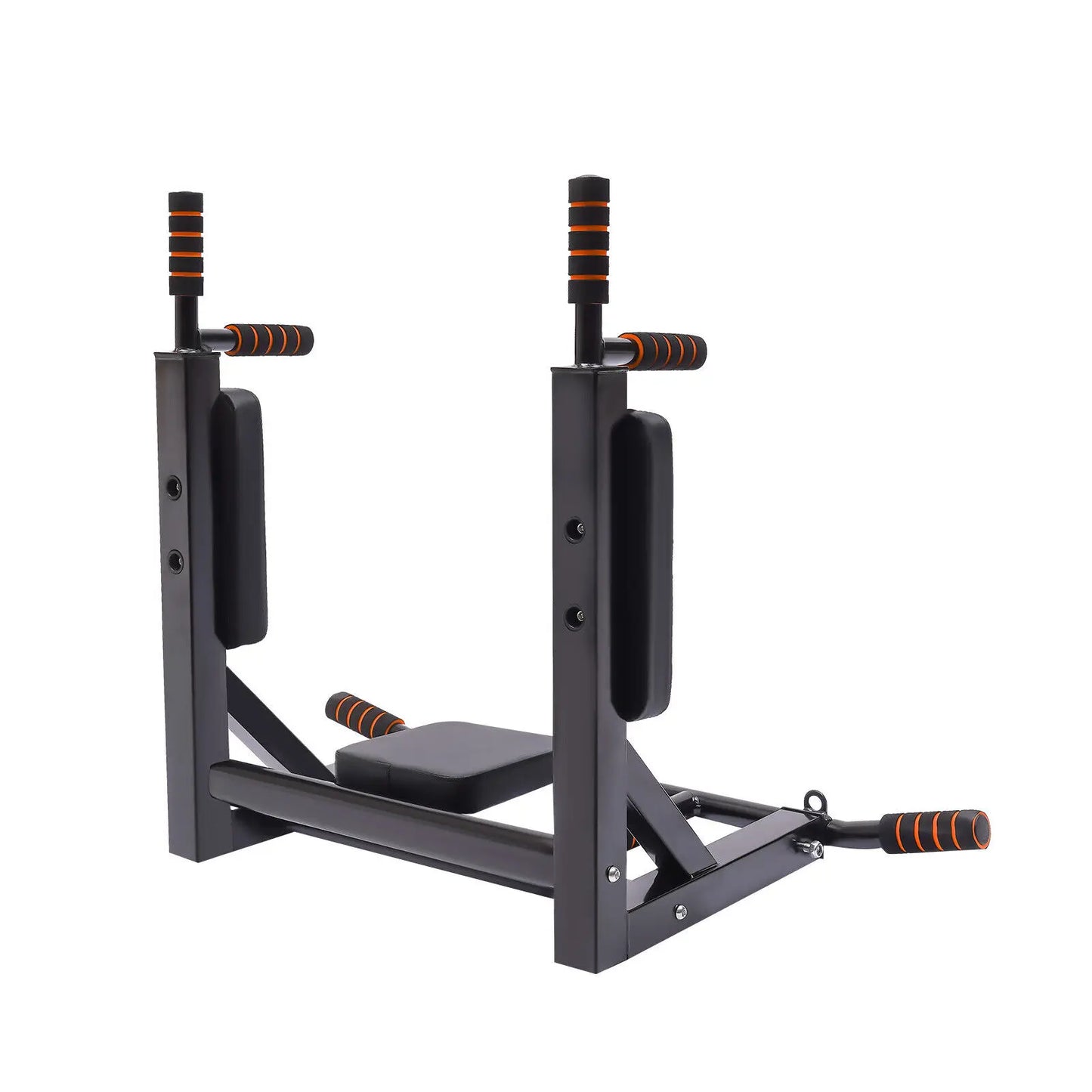 Pull Up Bar Dip Station Wall Mount Knee Raise Exercise