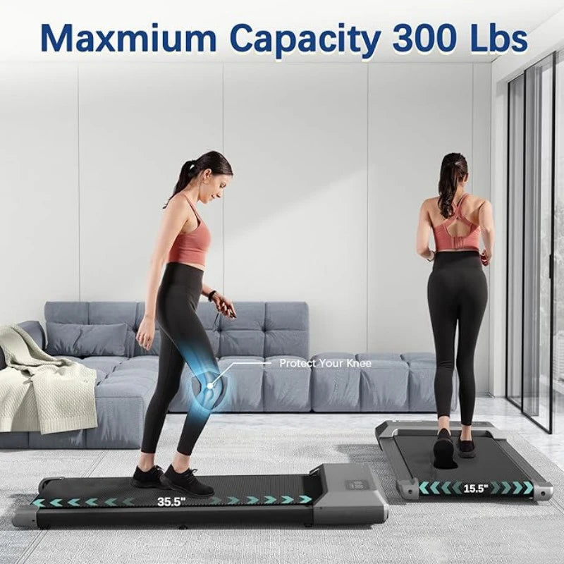 Superun 2.5HP Treadmill 2in1 Walking Running Exercise Machine
