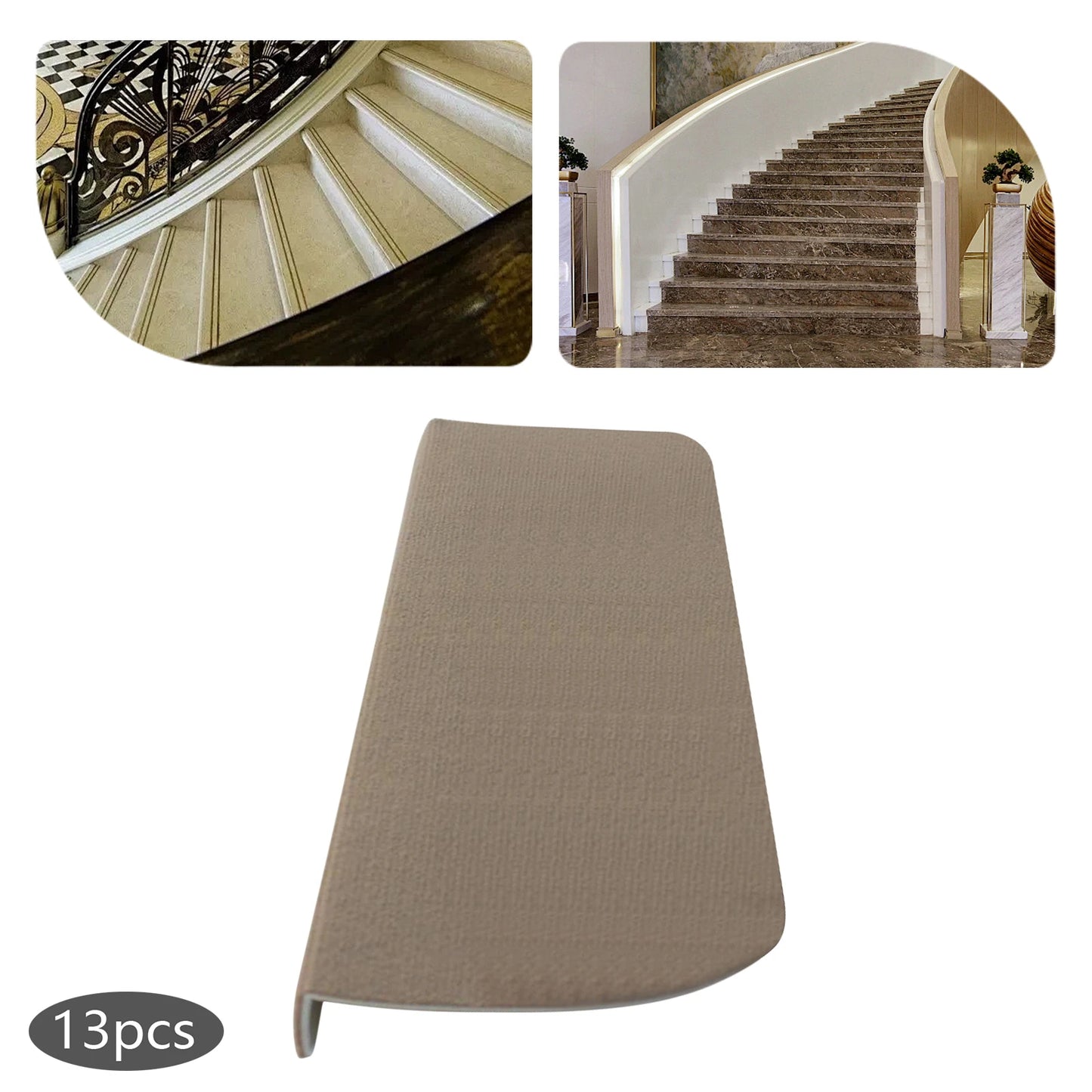 Bymaocar Carpet Stair Treads Mat Non Slip Hallway Protection