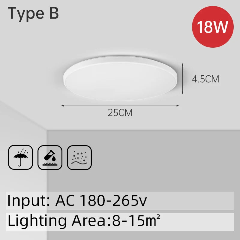 Chenben LED Ceiling Light Fixture for Kitchen and Bathroom