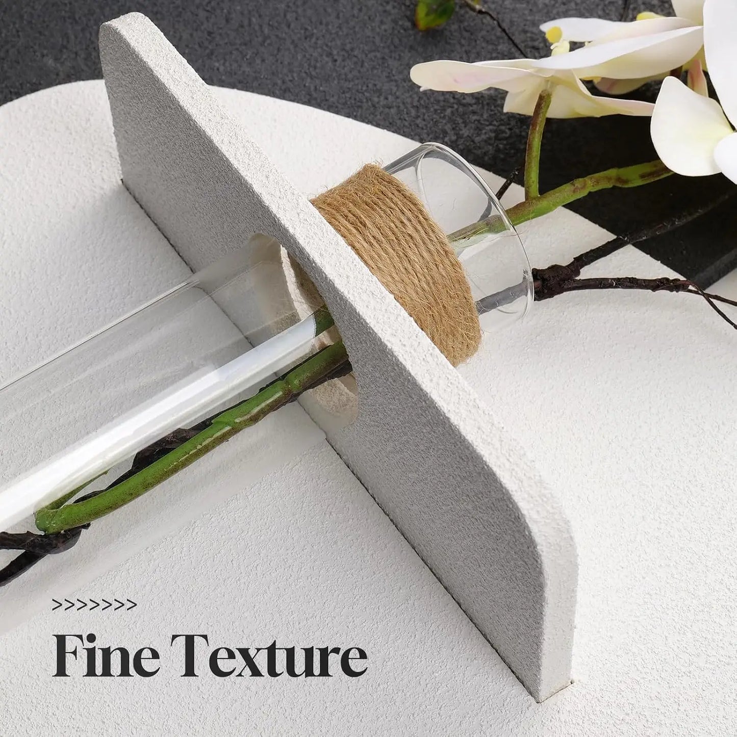 3D Textured Japandi Wall Art With Vase And Shelf Accent