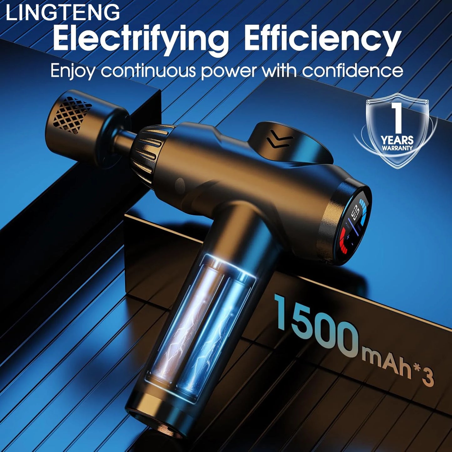 LingTeng Massage Gun With Hot And Cold For Deep Tissue