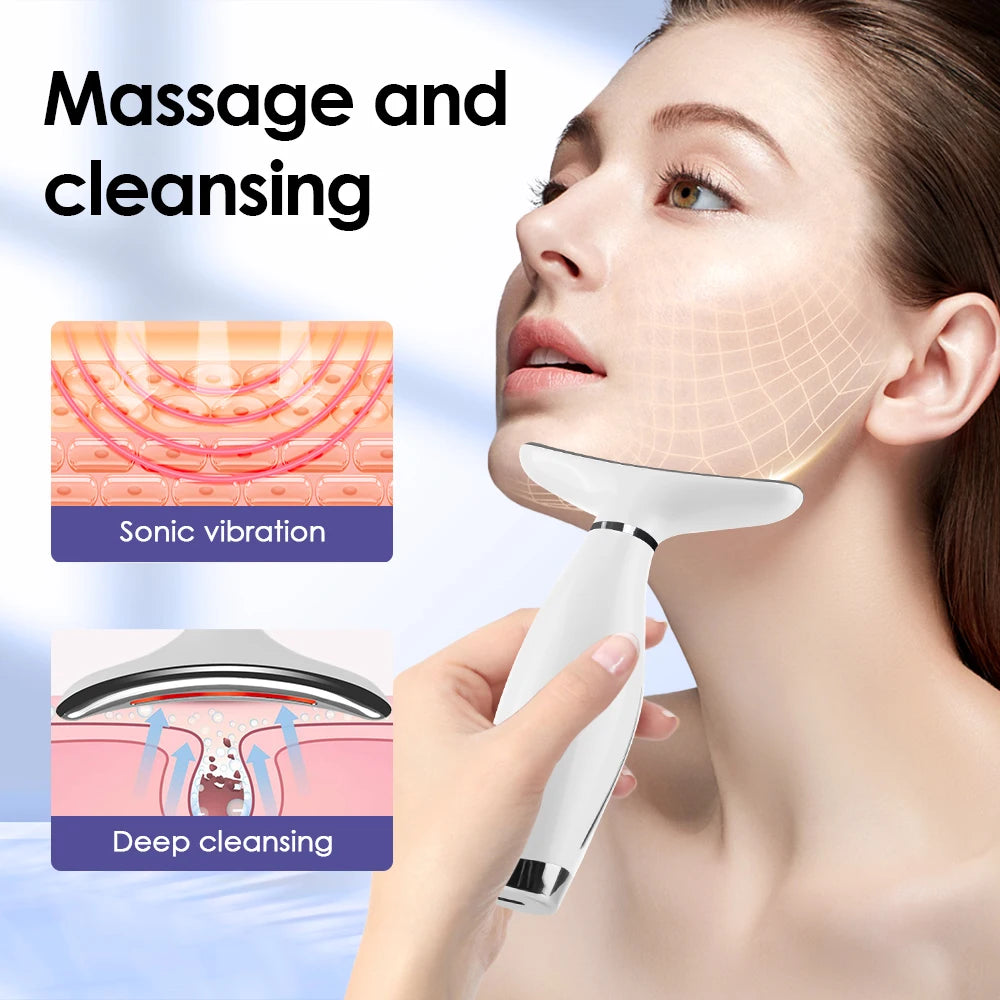 Neck And Face Lifting Massager With LED Photon Therapy
