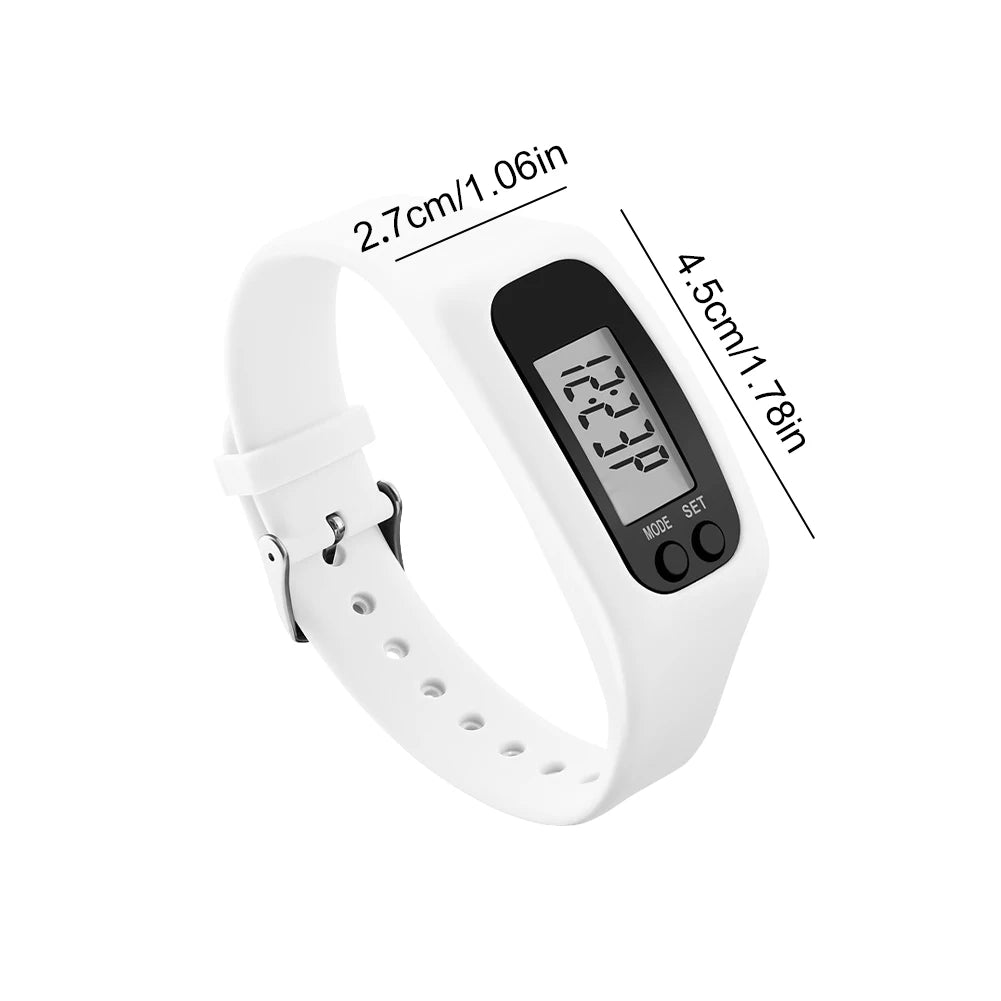 APWIKOGER LED Pedometer Bracelet Calorie Counter Fitness Watch 12 24H
