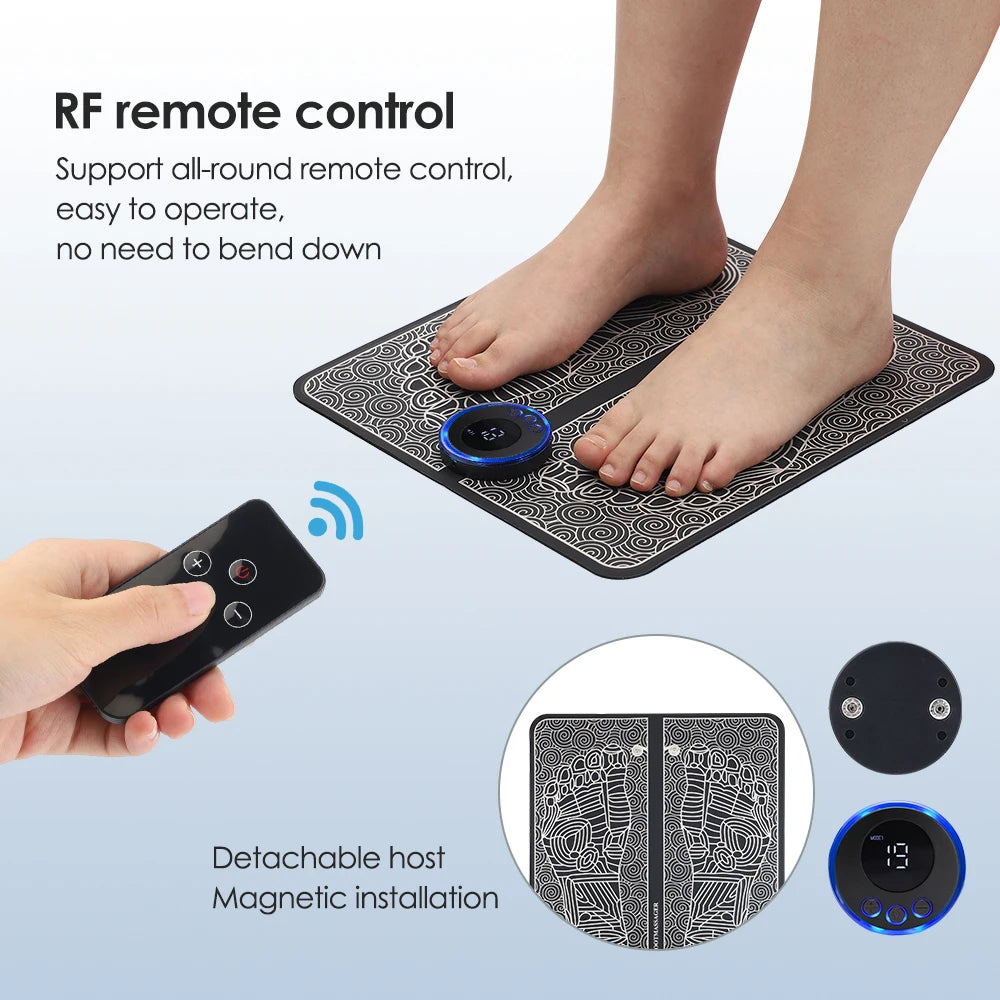 Agdoad Smart EMS Foot Massager 8 Modes 19 Levels Pad