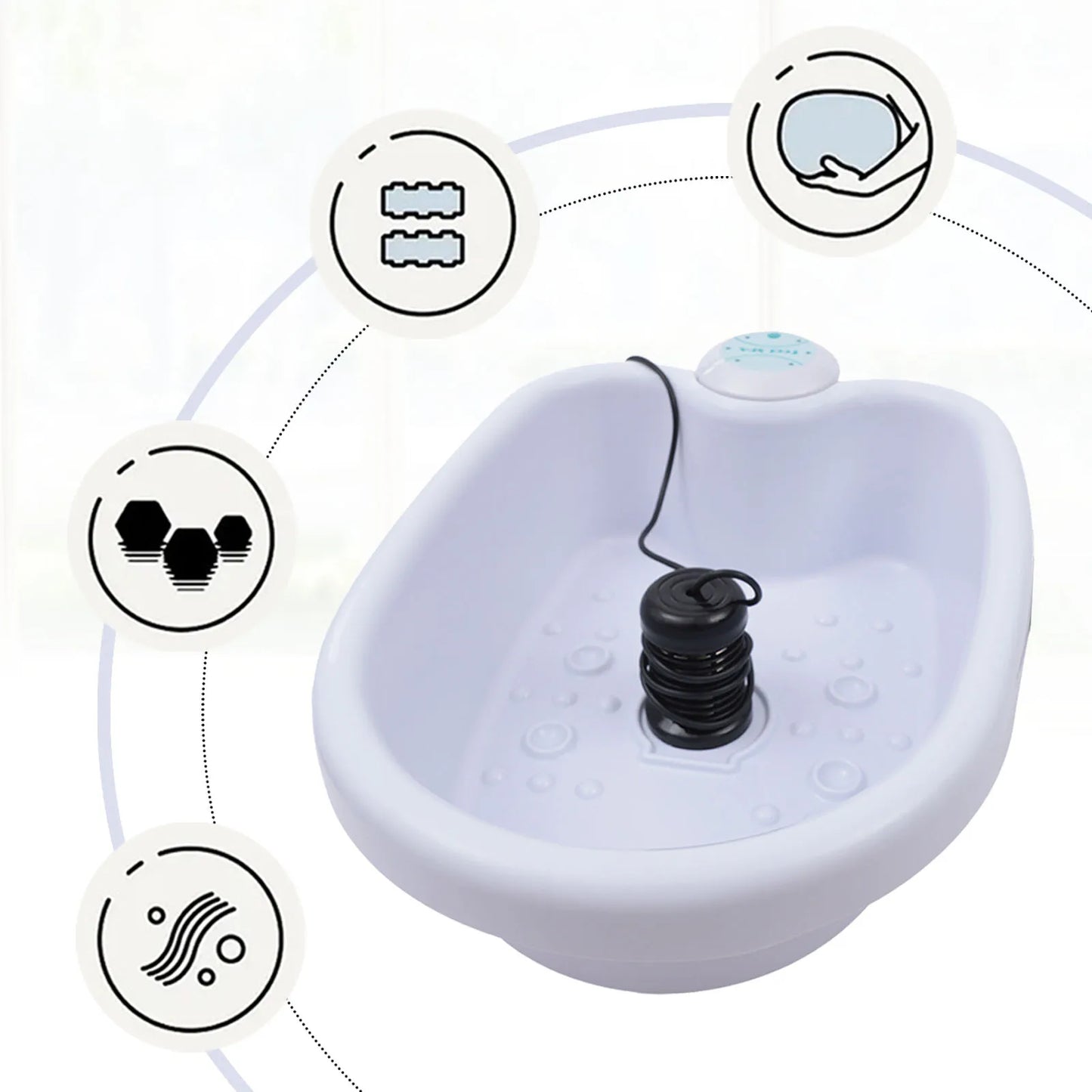 Bymaocar Ionic Foot Bath Detox Machine With Tub Therapy