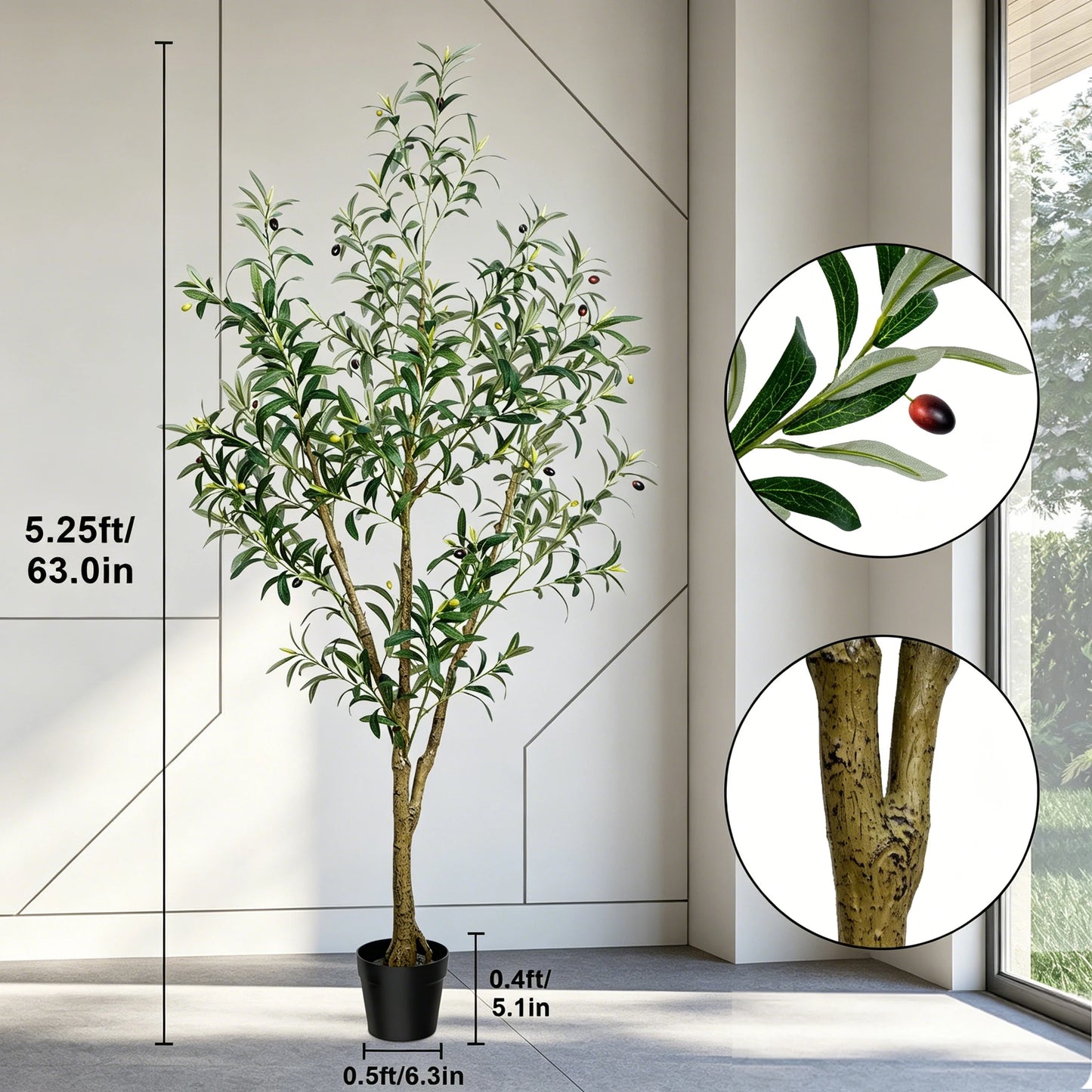 Artificial Olive Tree