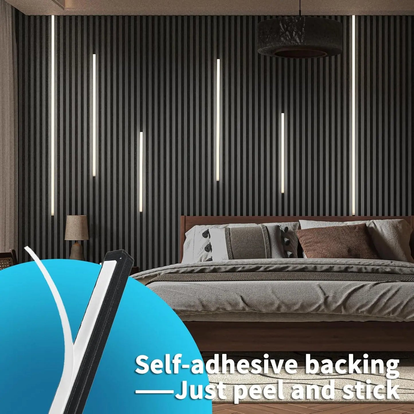 Self Adhesive LED Strip Lights With Touch Switch 6 Pack