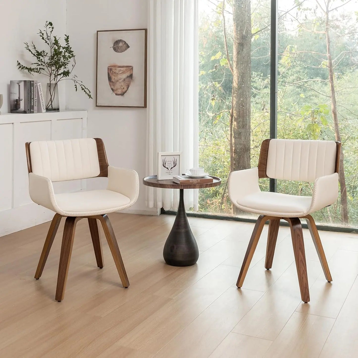 Mid Century Modern Swivel Dining Chairs