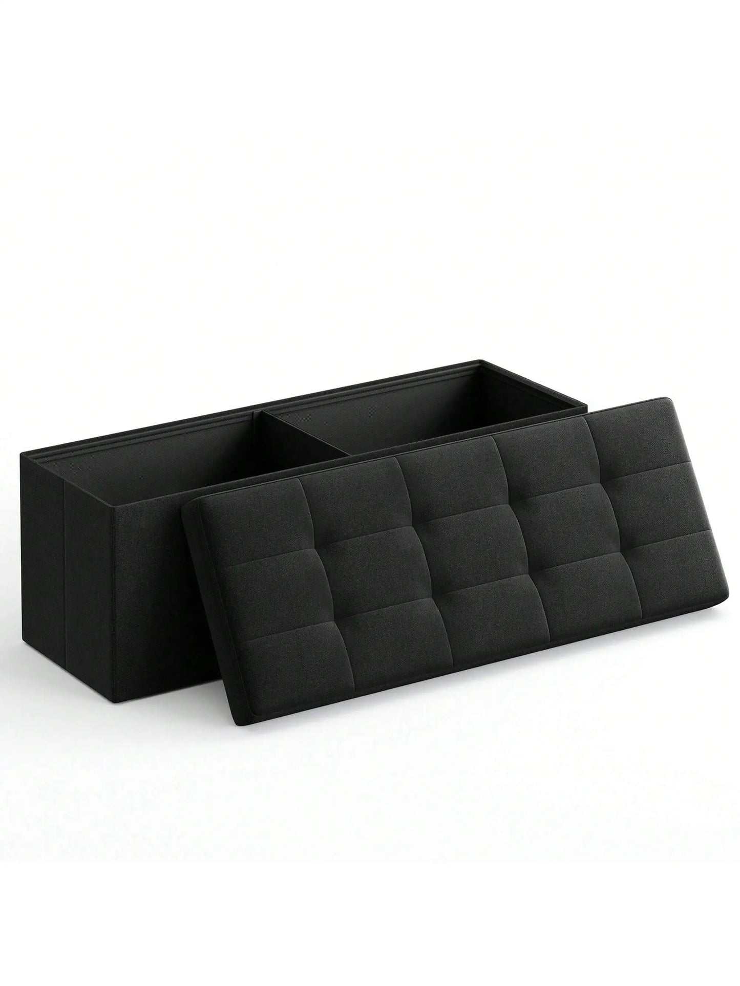 Folding Storage Ottoman Bench EndOfBed For Living Room 660Lb Capacity