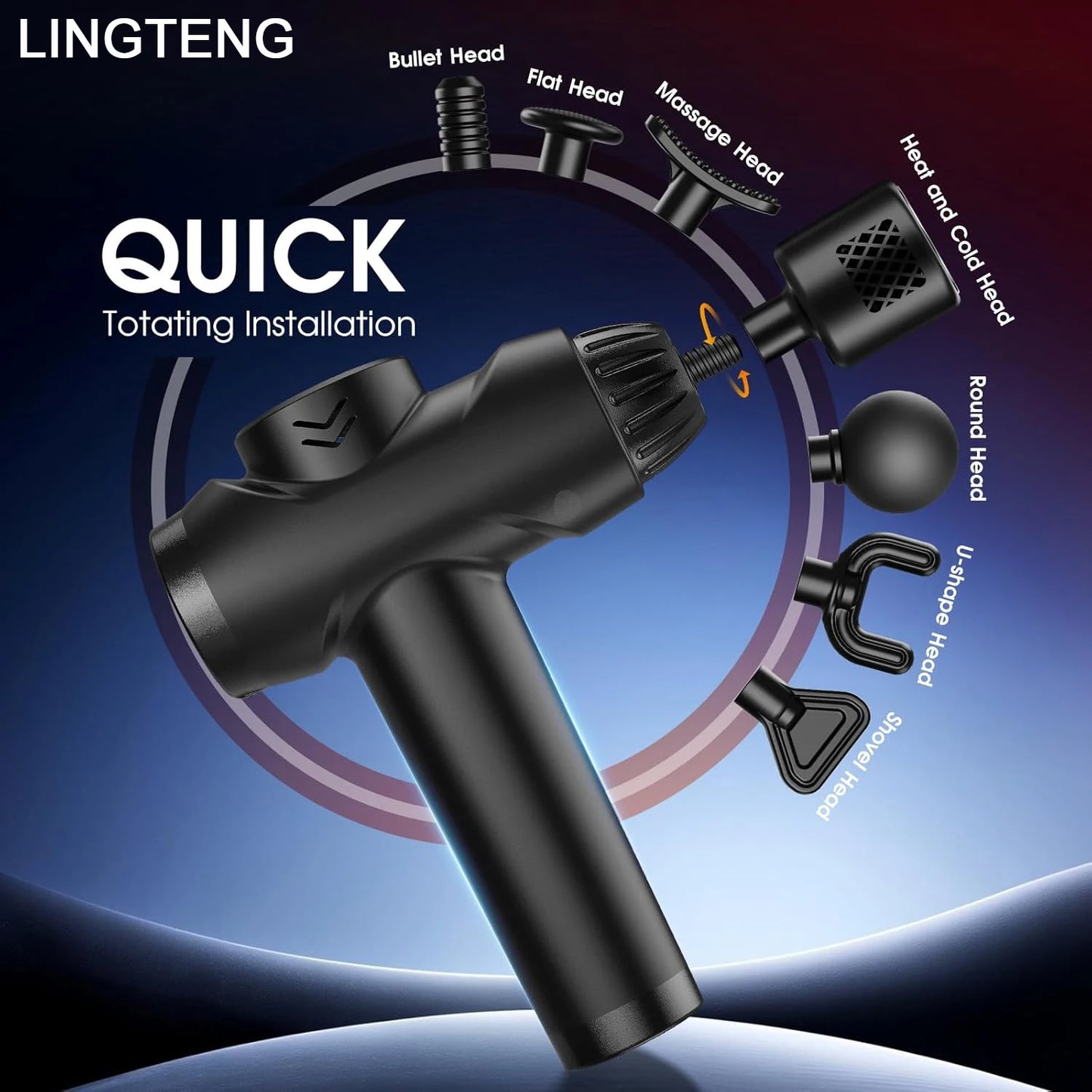 LingTeng Massage Gun With Hot And Cold For Deep Tissue