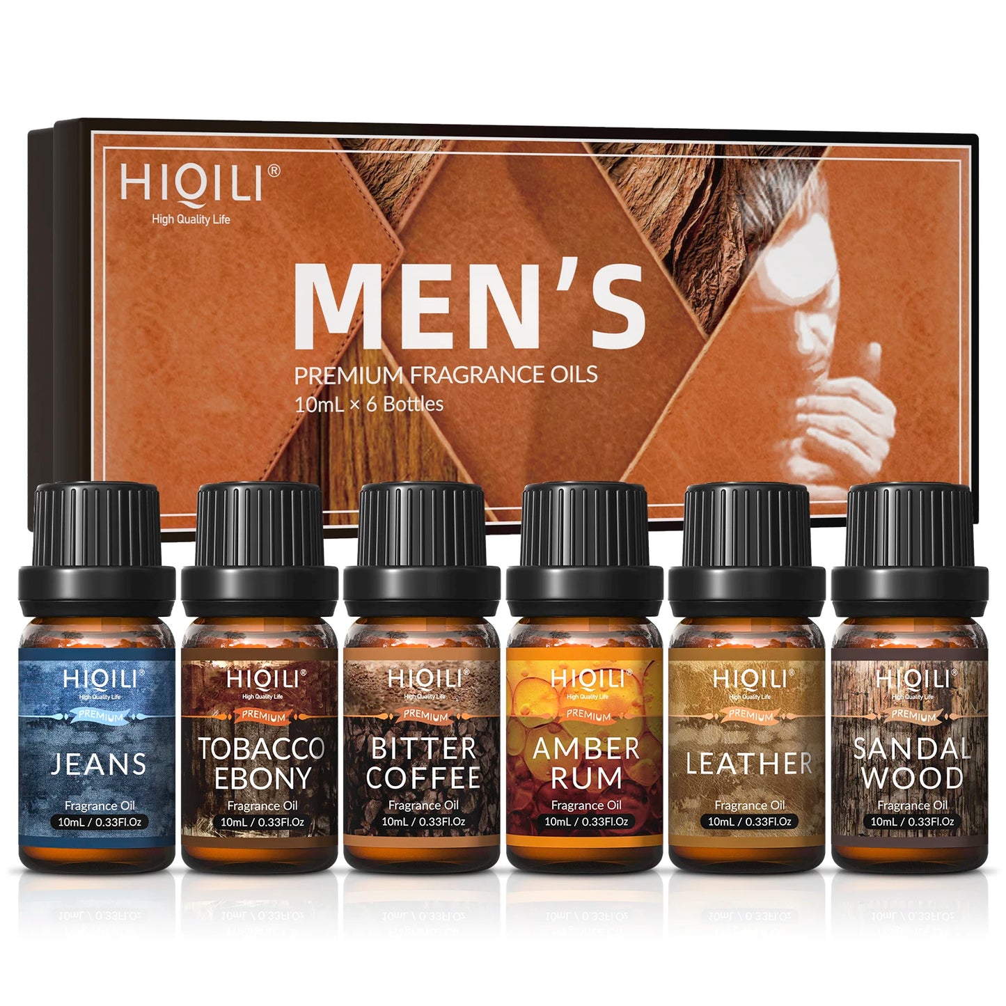 HIQILIE Fragrance Oil Set 6 Piece Diffuser Aromatherapy