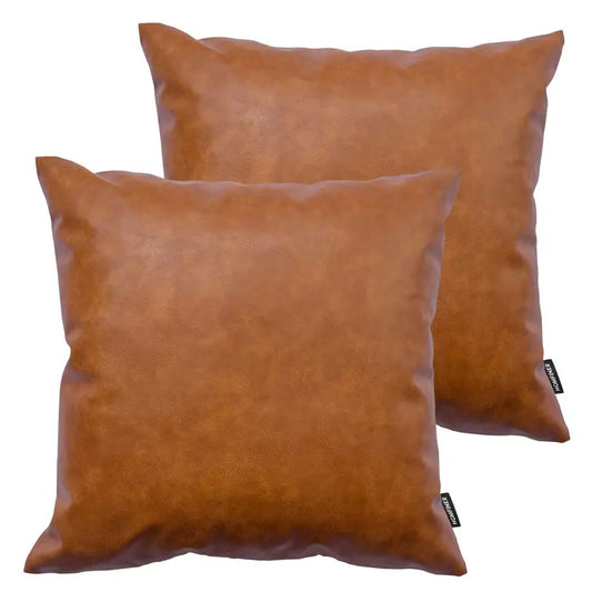 Leather Throw Pillow Covers Modern Minimalist Cushion Cases
