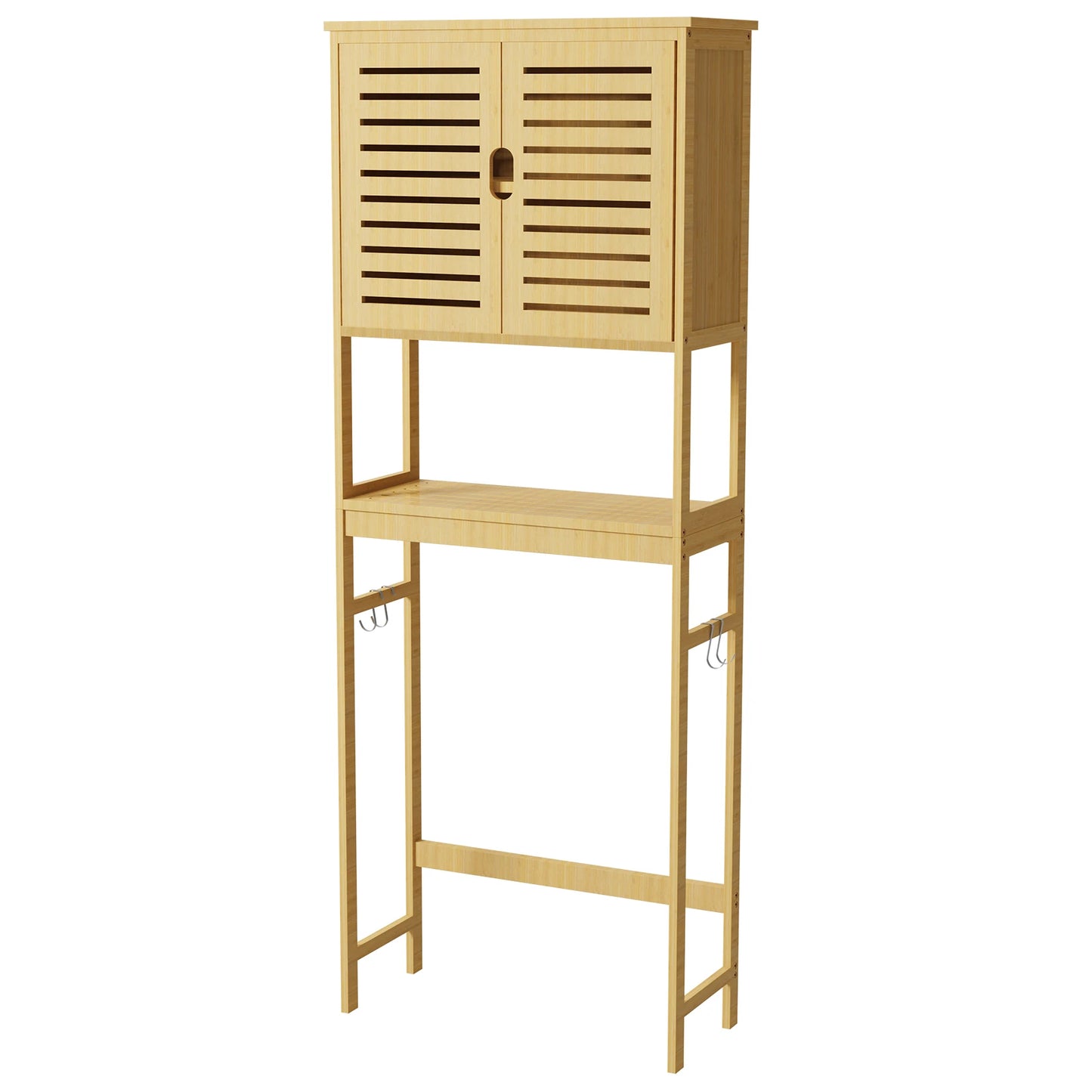 Wisfor Bamboo Over The Toilet Storage Cabinet Free Standing