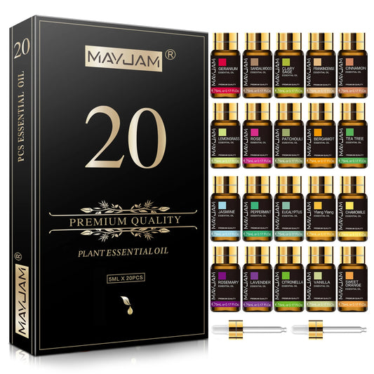 MAYJAM Essential Oils Kit Lavender Jasmine Eucalyptus Vanilla