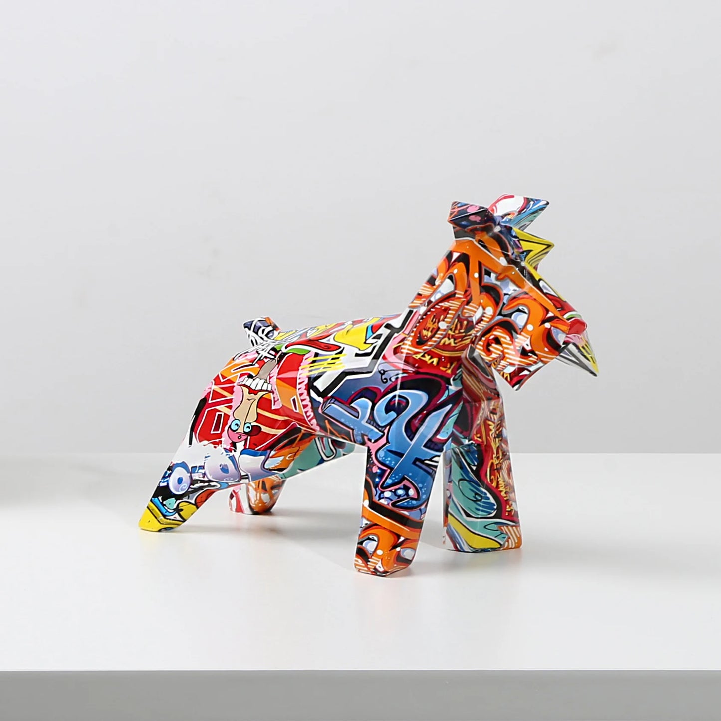 FLYuechun Ranan Schnauzer Resin Ornament Nordic Art Decor Gift
