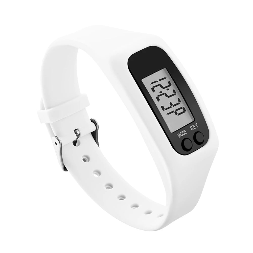 APWIKOGER LED Pedometer Bracelet Calorie Counter Fitness Watch 12 24H
