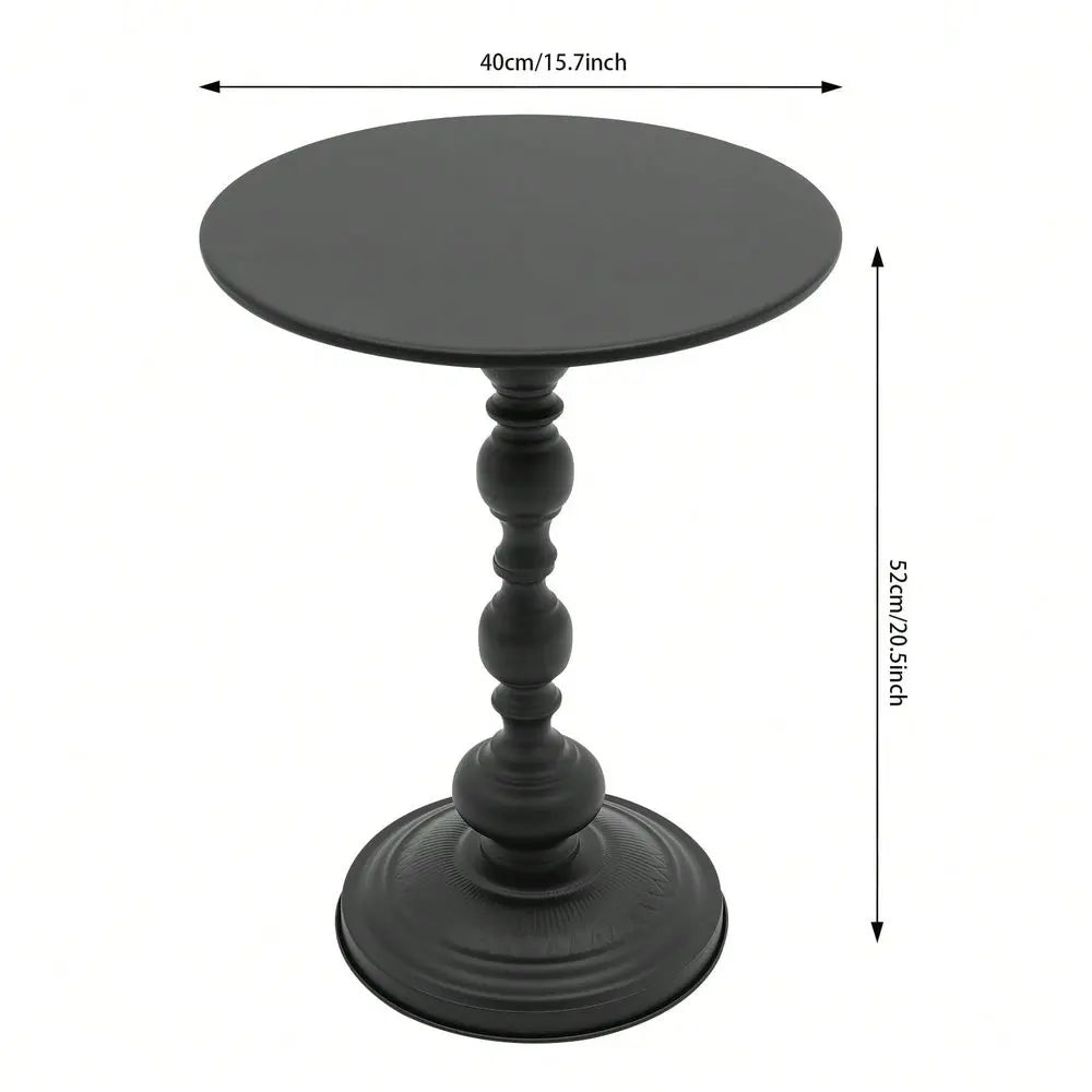 Modern Metal Round Nightstand End Table For Sofa Living Room