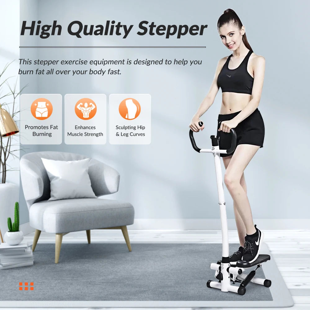 Exercise Stepper Machine With LCD Monitor And Resistance Bands
