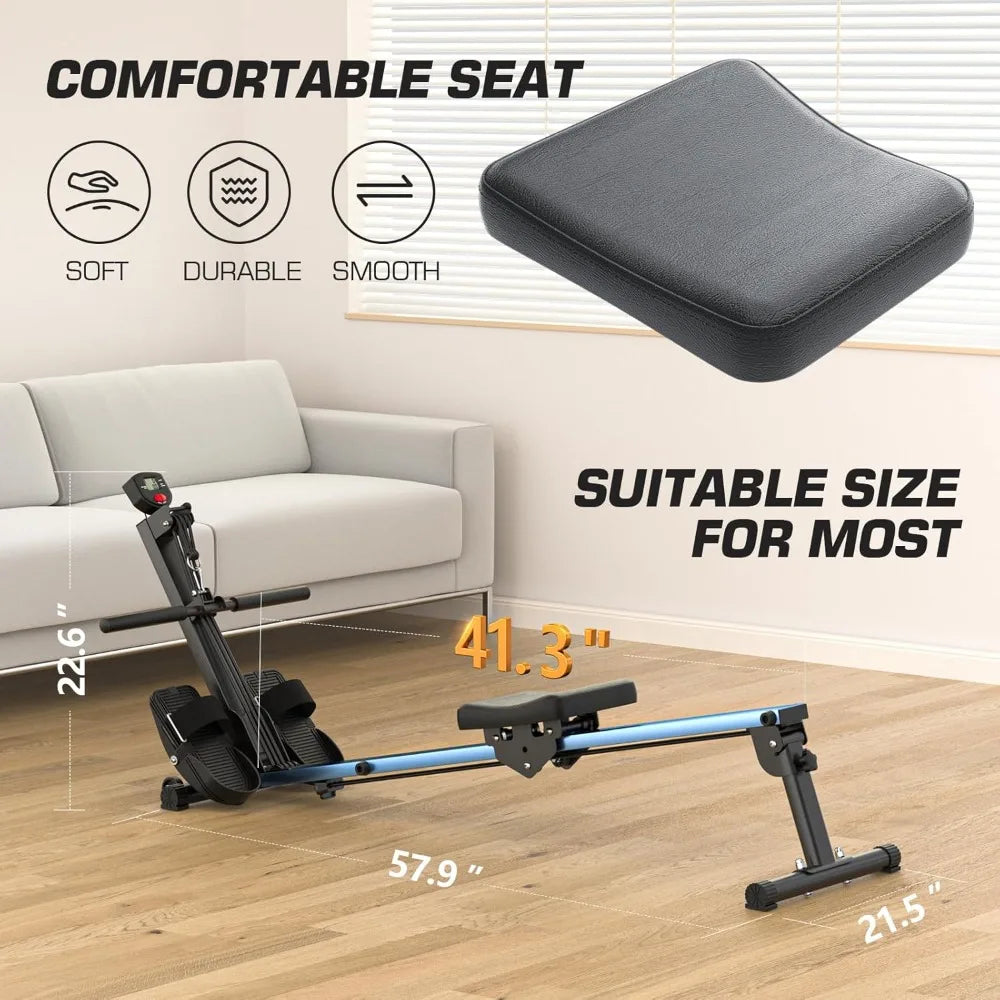 YTYIN Compact Magnetic Foldable Rowing Machine For Home Use