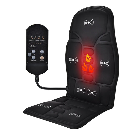 Massager Chair Pad Electric Heating Vibration Neck Back Cushion