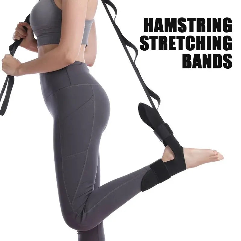 Home Fitness Open Back Yoga Stretching Band For Muscle Relaxation