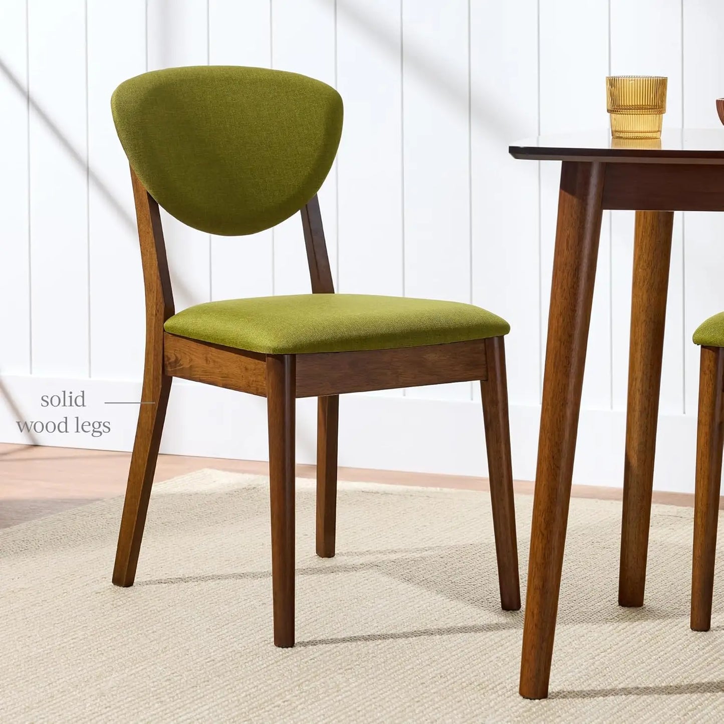 Mid Century Modern Upholstered Dining Chairs