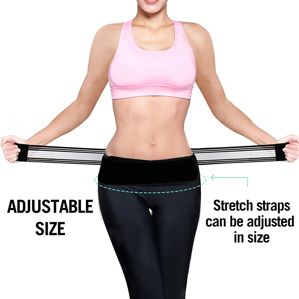 Unisex Back Pain Relief Belt With Lumbar Support And Massager