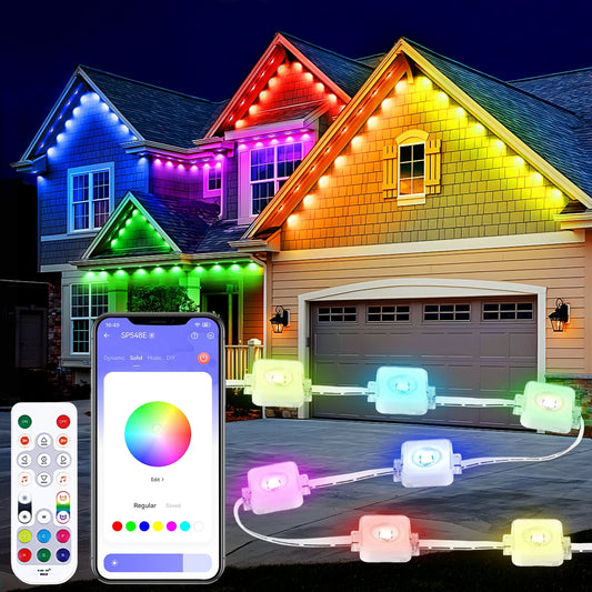 Aiopp RGBIC Outdoor Lights 60 90 LEDs IP67 Waterproof