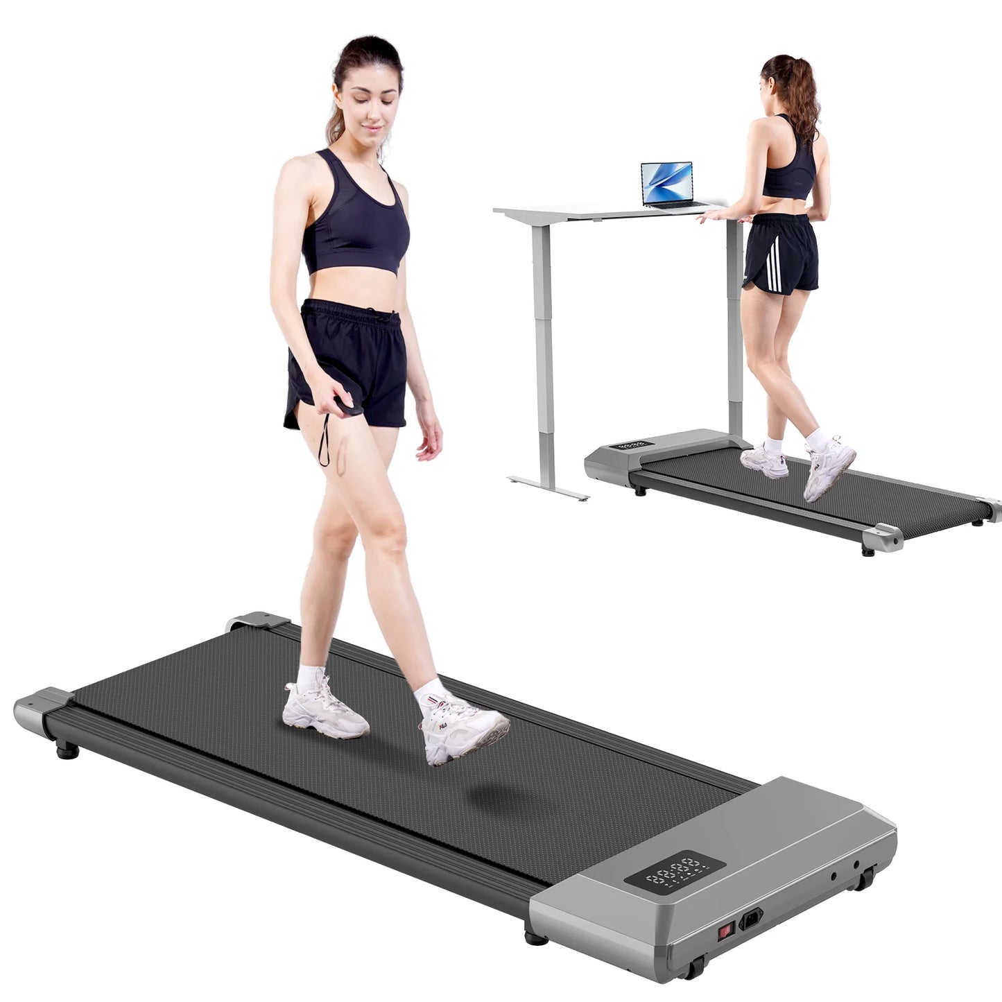 Walking Pad Mini Treadmill Under Desk 2in1 Portable Home Office