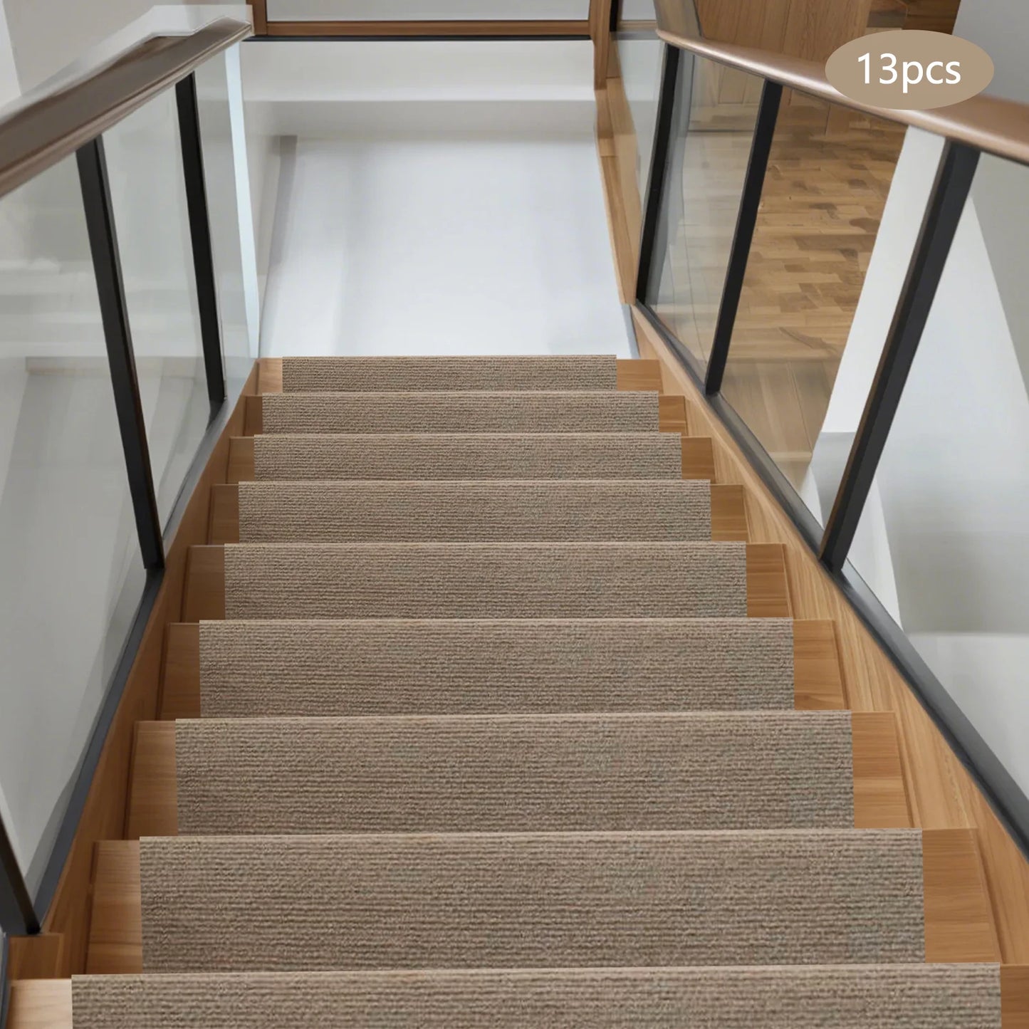 Bymaocar Carpet Stair Treads Mat Non Slip Hallway Protection