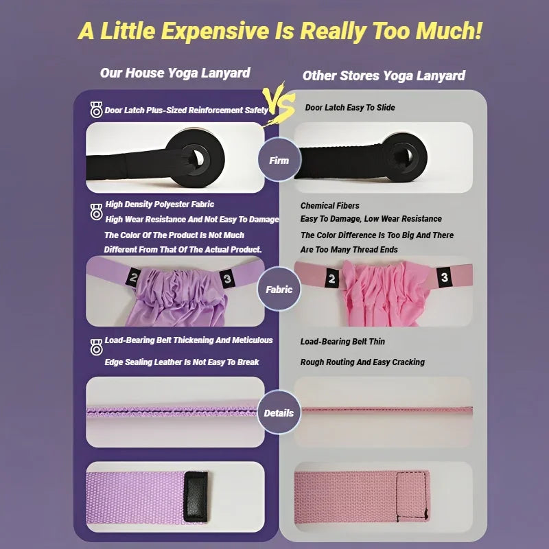 Adjustable Aerial Yoga Strap And Leg Stretching Belt