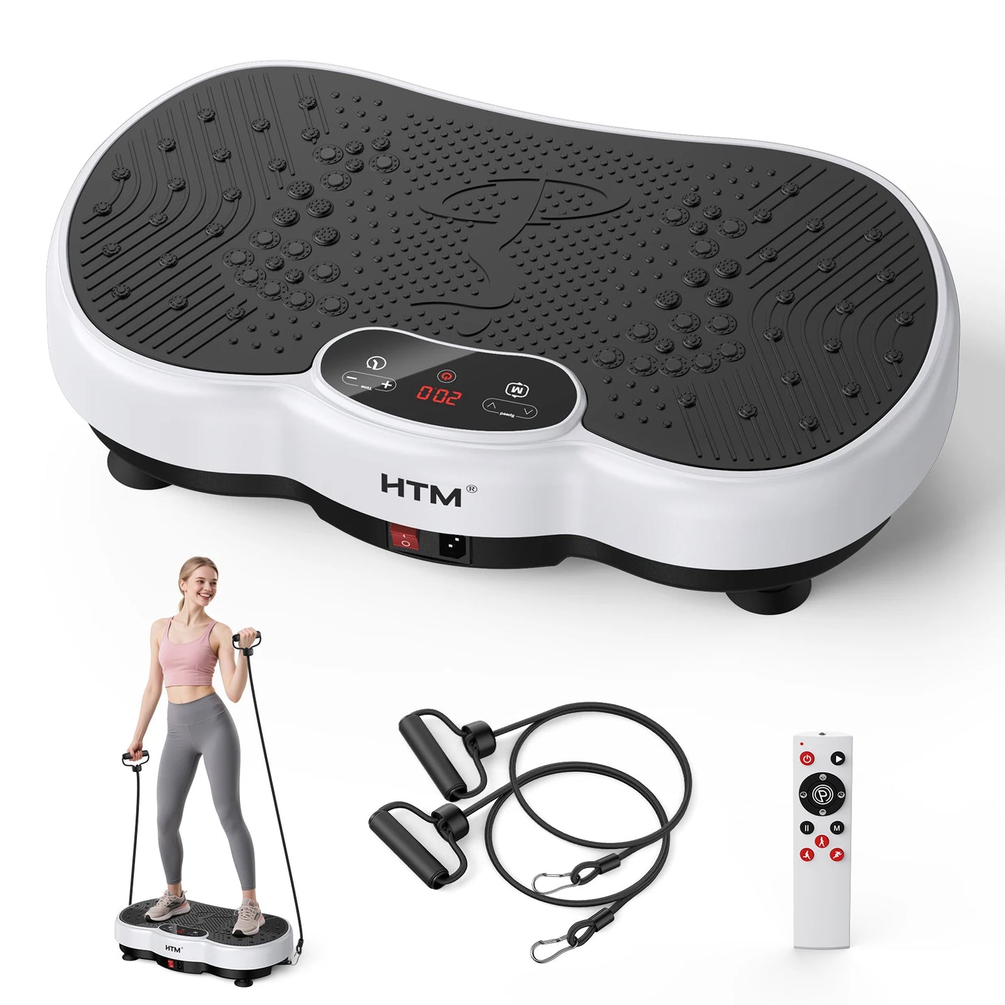 HTM Whole Body Vibration Plate Calorie Counter 120 Speed Levels