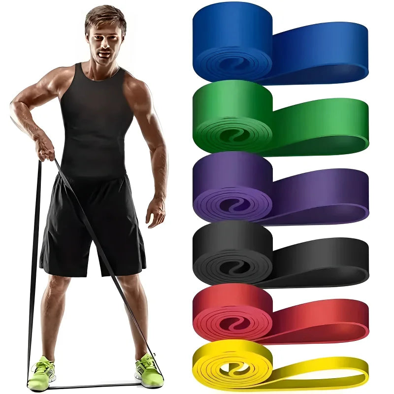 Tpe Elastic Resistance Band Set For Strength Training And Yoga