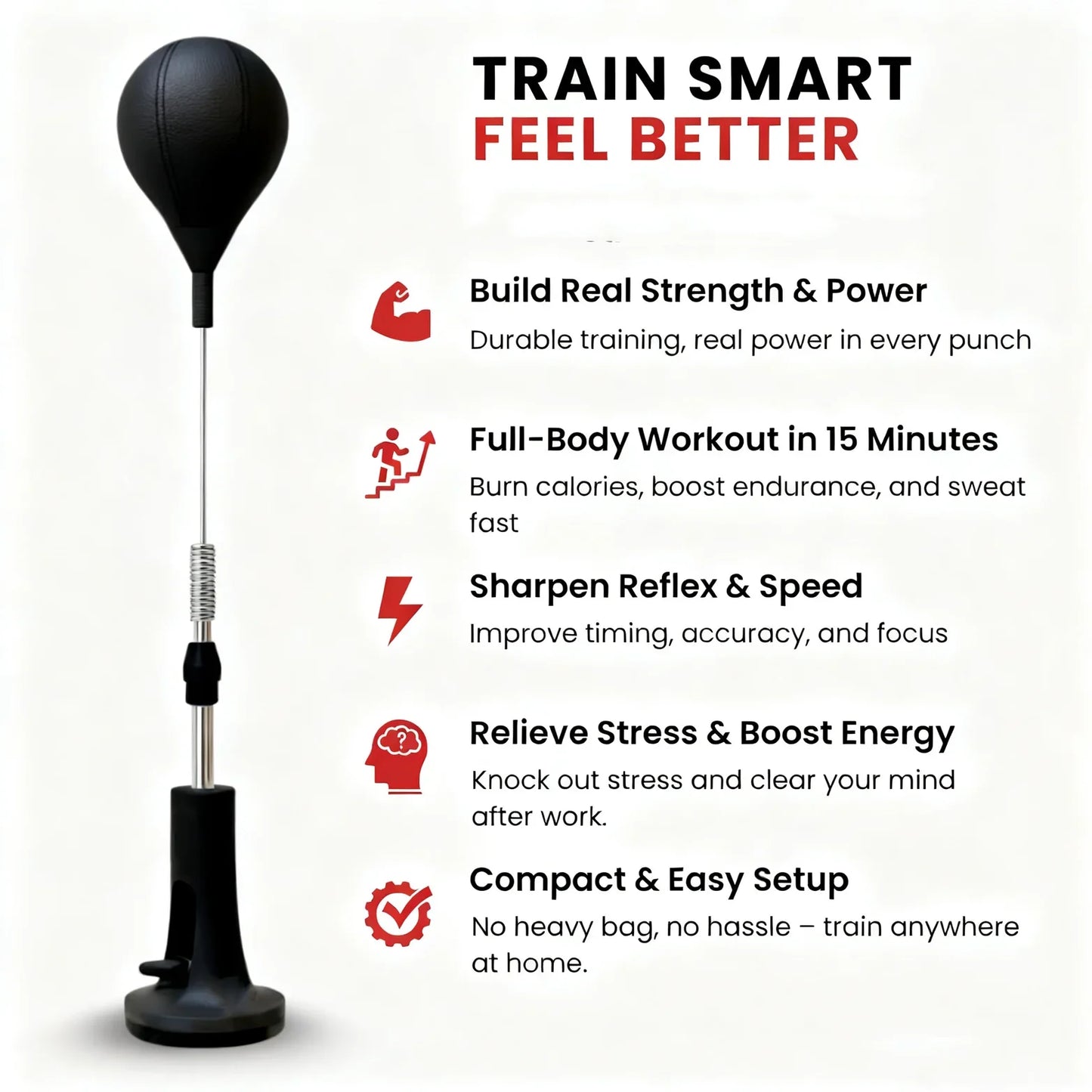 Punching Bag Boxing Reflex Bag For Home Fitness Training