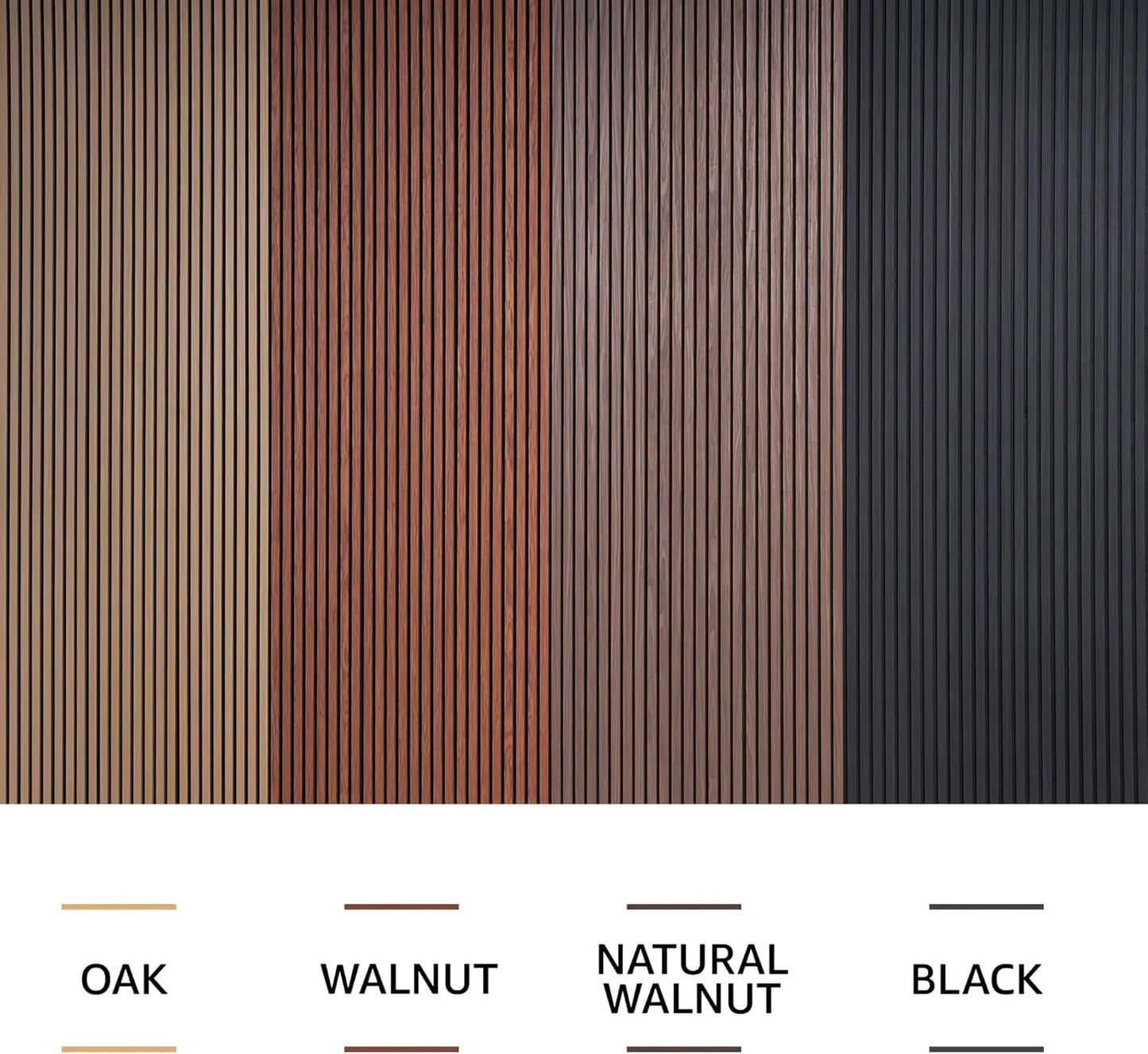 Oak Acoustic Wood Panels 4 Pack for Walls and Soundproofing