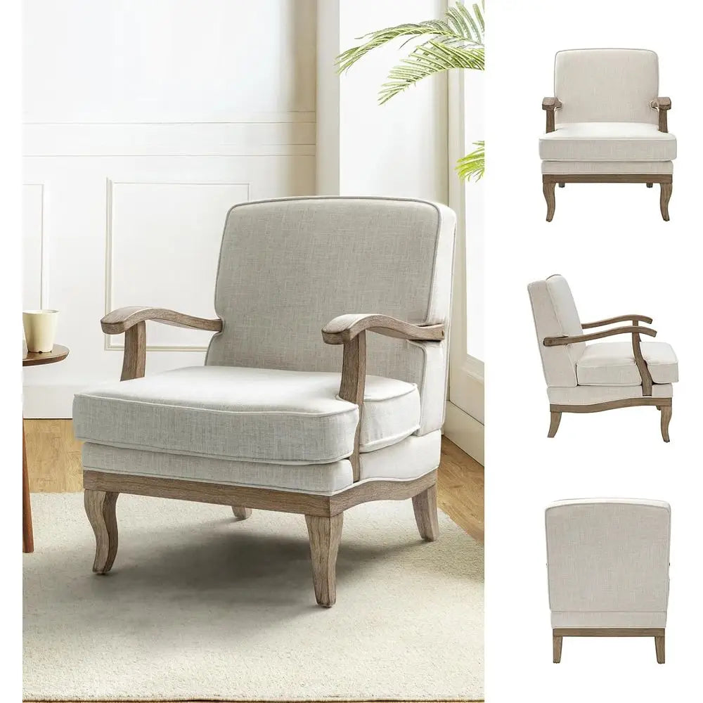 Mid-Century Upholstered Swivel Accent Chair