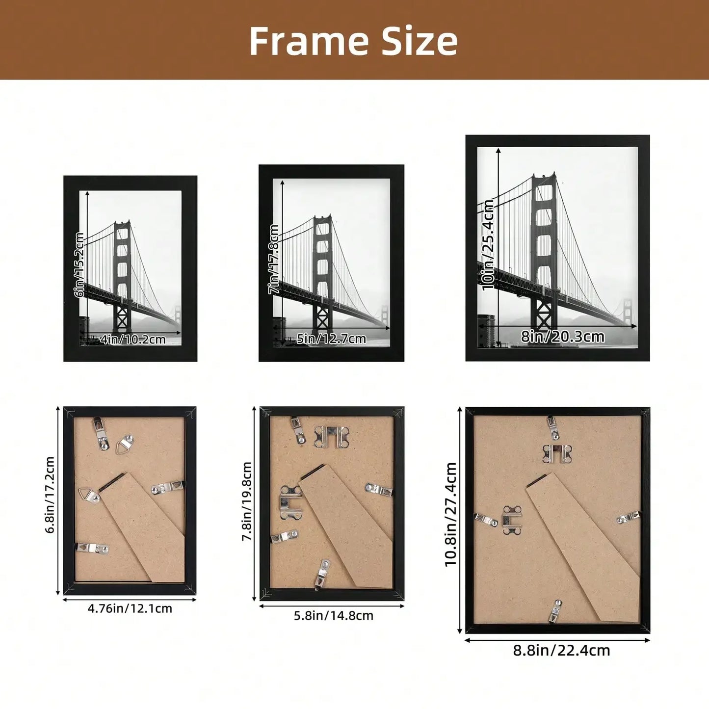 12 Pack Picture Frames With Glass For Wall Display