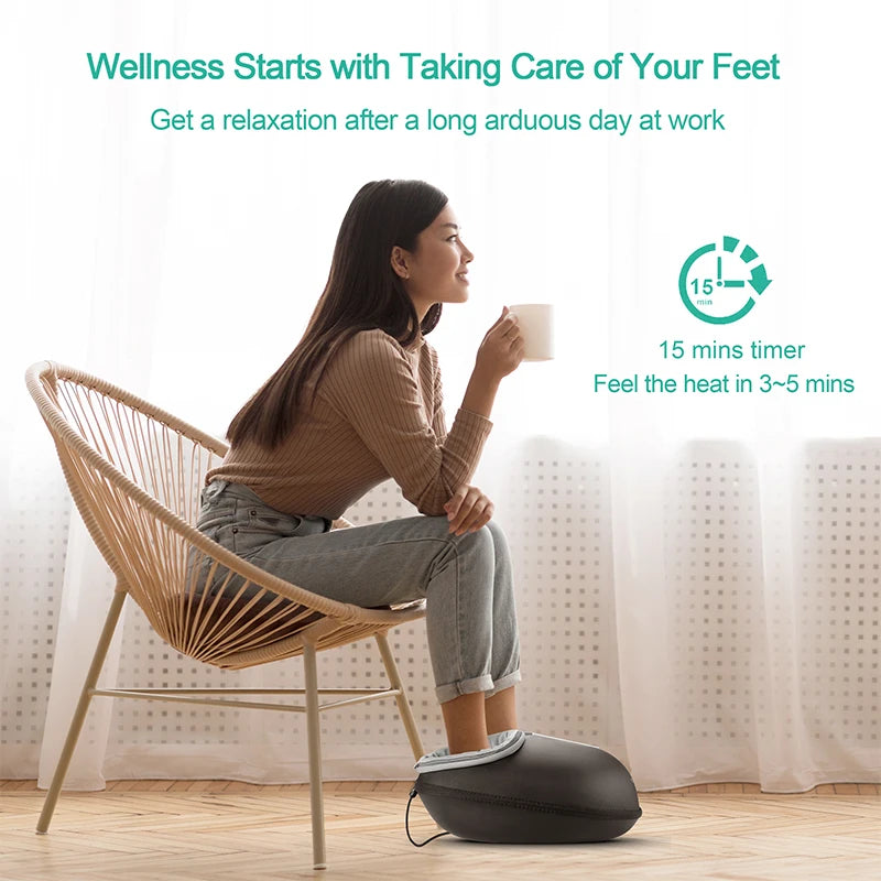Medcursor Shiatsu Foot Massager with Heat and Deep Tissue Relief