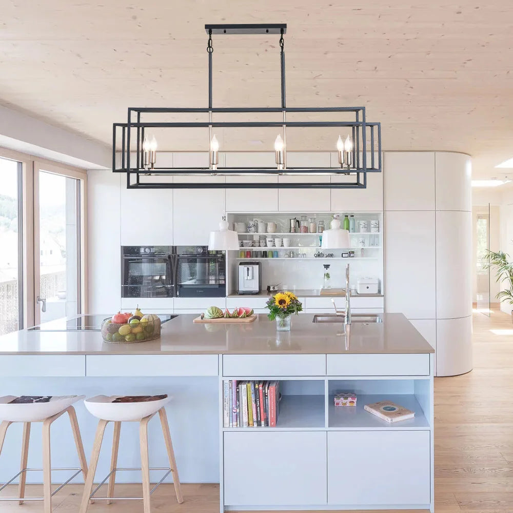LovingC Retro Industrial Chandelier Dining Room Kitchen Island