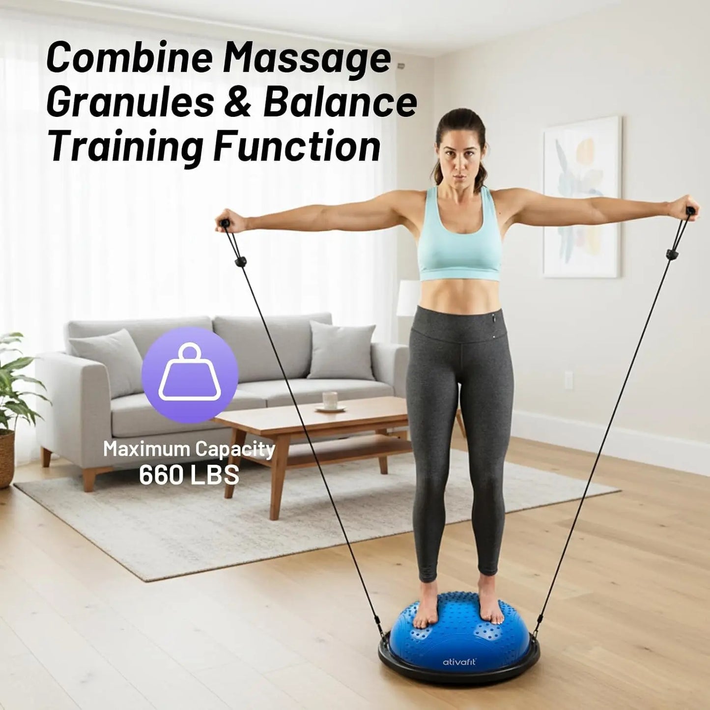 YTYIN Balance Ball Half Exercise Ball For Balance Workouts
