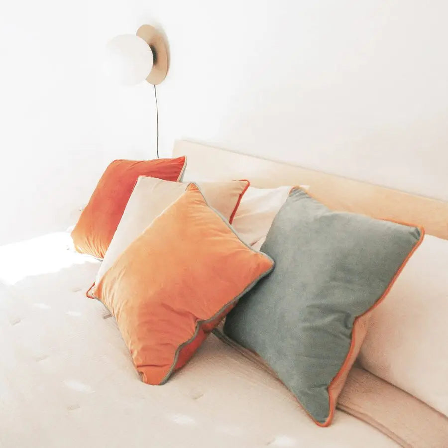 Velvet Throw Pillow Covers Set of 4 Double-Sided Decorative Cushions