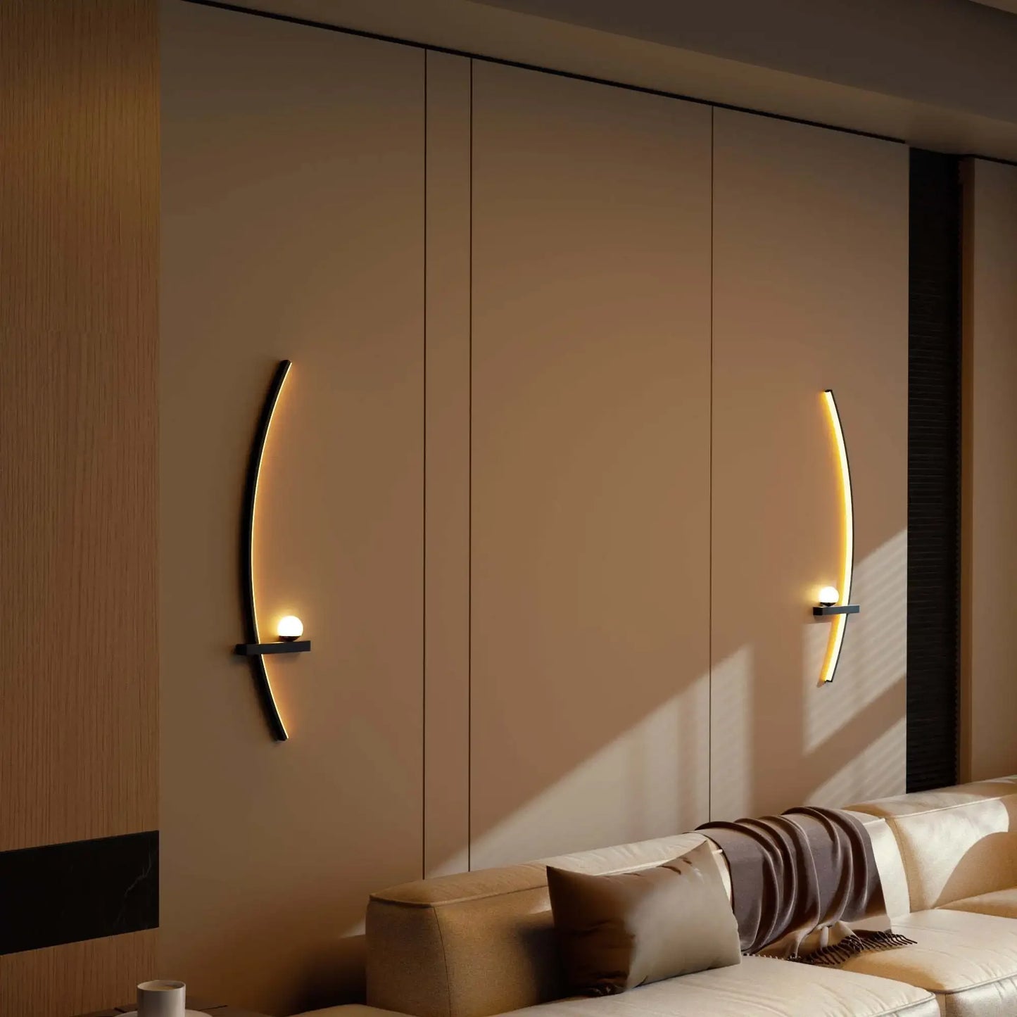 Modern Adjustable LED Wall Sconce Arc Lamp for Bedroom