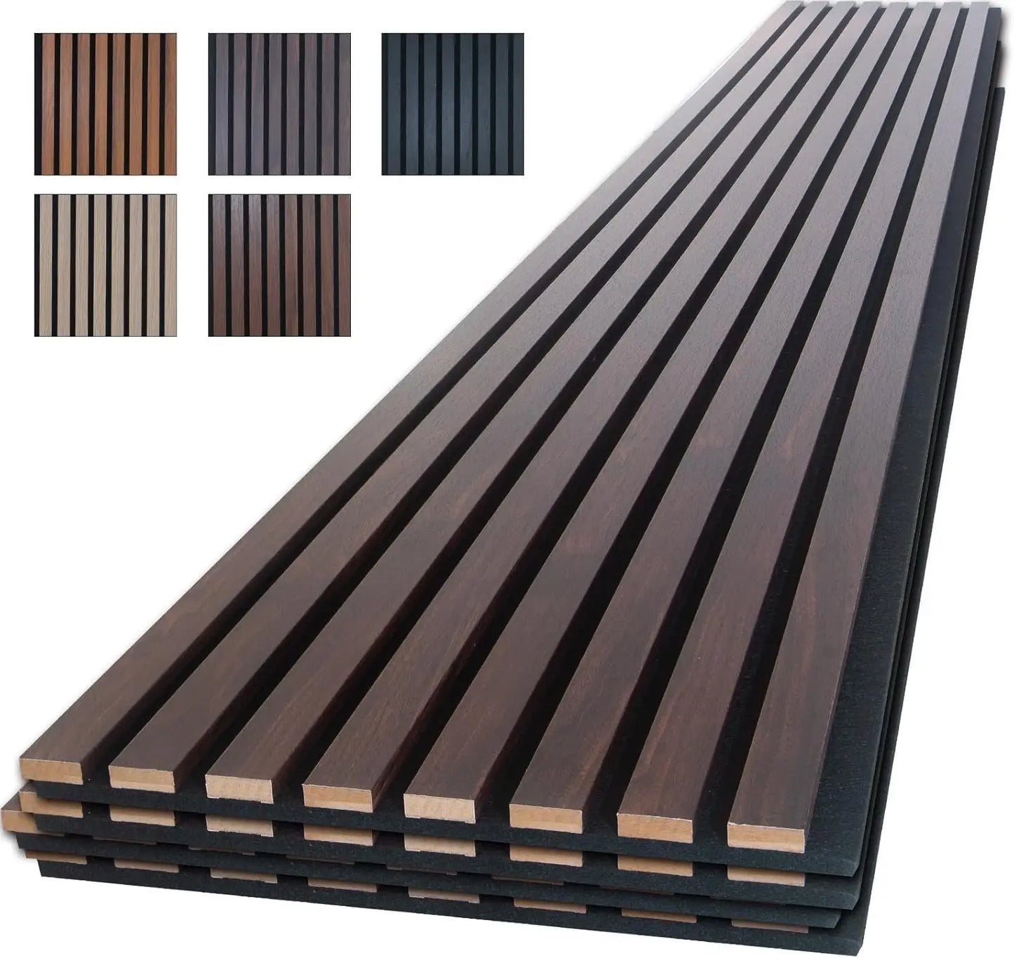 Wood Slat Wall Panels For Interior Soundproof Noise Cancelling Decor