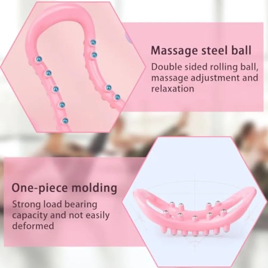 Set of 2 Pilates Yoga Rings for Stretching and Resistance Training