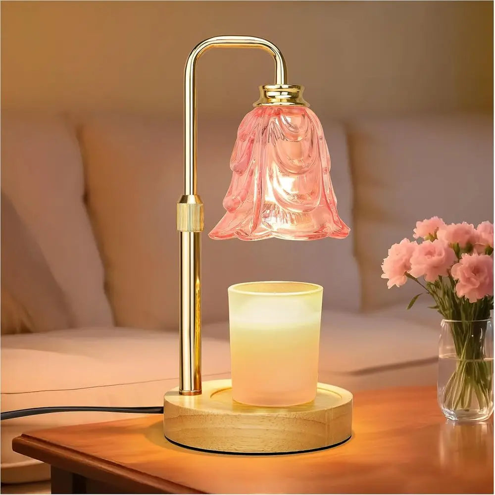 Candle Warmer Lamp With Timer Dimmer Adjustable Tulip Wax Warmer Gift